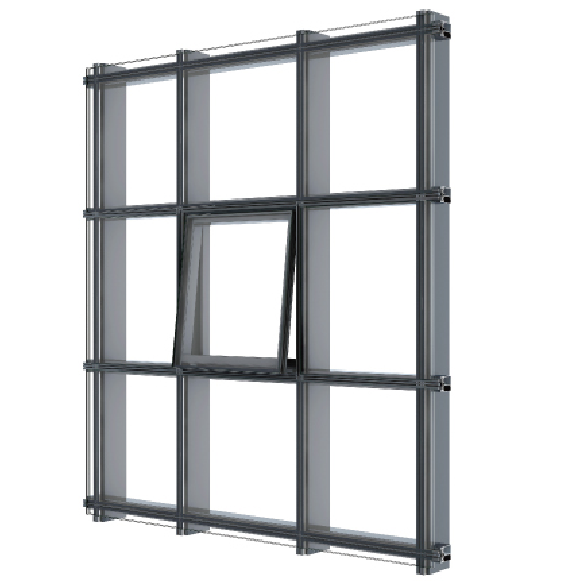 110 180 Invisible Frame Curtain Wall